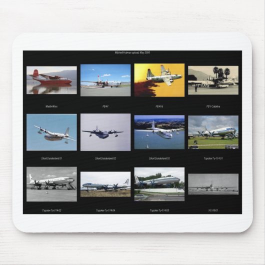 Vliegtuigen Muismat (Voorkant)