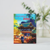  VLIEGTUIGEN NAAR JAPAN DOOR B.O.A.C Frank Wootton Briefkaart (Staand voorkant)