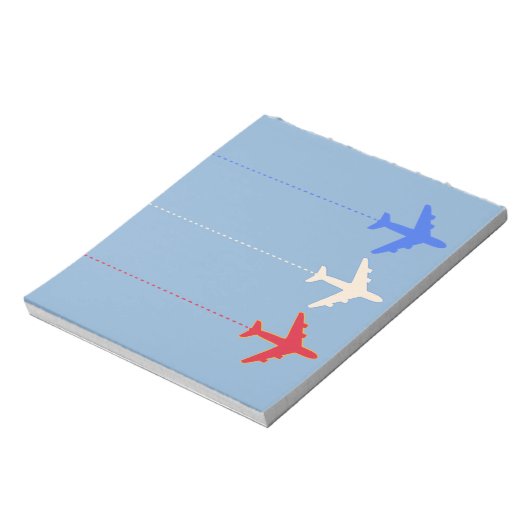 vliegtuigen notitieblok (Linkerzijde)