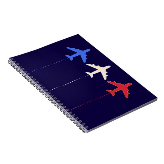 vliegtuigen notitieboek (Rechterzijde)