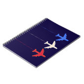 vliegtuigen notitieboek (Linkerzijde)