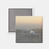 Vliegtuigen op een baan magneet (Voorkant / Achterkant)