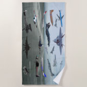 VLIEGTUIGEN OP EEN CAROLINA BLUE SKY STRANDLAKEN (Voorkant)