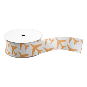 Vliegtuigen Oranje Reizen Piloot Luchtvaart Vlucht Grosgrain Lint