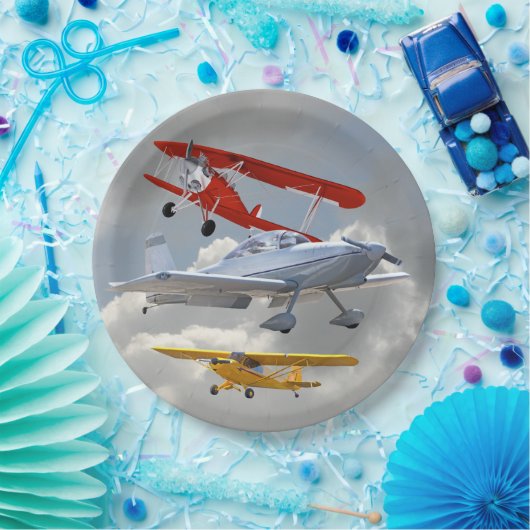 VLIEGTUIGEN PAPIEREN BORDJE (Feest)
