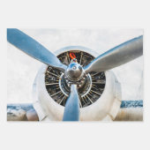 Vliegtuigen Propellers Inpakpapier Vel (Voorkant 2)