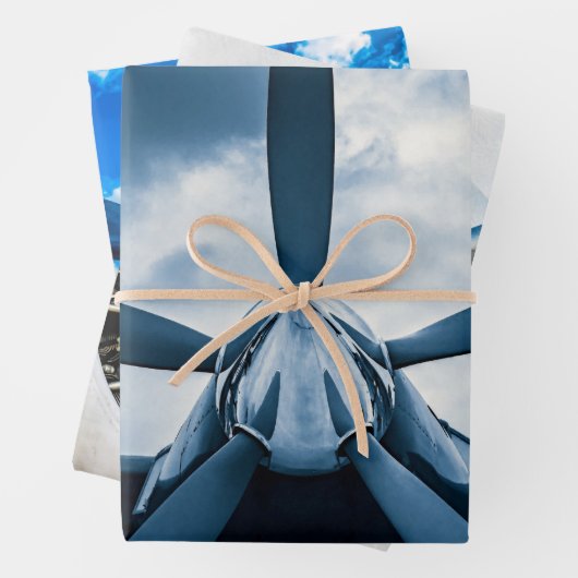  Vliegtuigen Propellers Inpakpapier Vel (In situ)