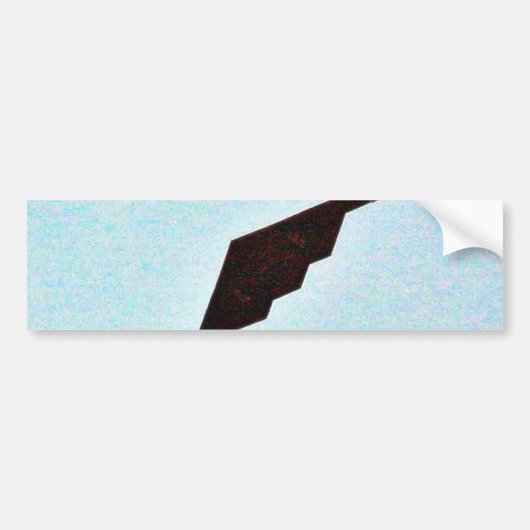 Vliegtuigen Stealth Bomber Bumpersticker (Voorkant)