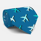 Vliegtuigen Stropdas (Opgerold)