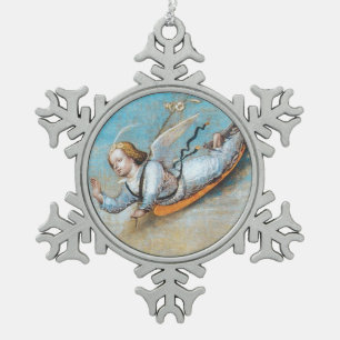 VLIEGTUIGEN TIN SNEEUWVLOK ORNAMENT