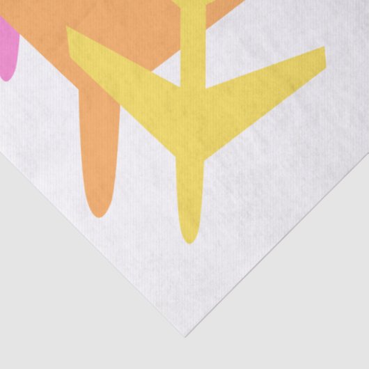 Vliegtuigen Travel Pilot Flight Attendant Fun Tissuepapier (Detail)