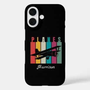 Vliegtuigen,Typografie,Luchtvaart,Minimalistisch,G iPhone 16 Hoesje