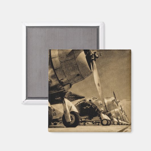 Vliegtuigen uit de Tweede Wereldoorlog Magneet (Voorkant / Achterkant)