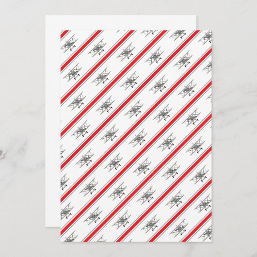 Vliegtuigen van de piloot met grijs vliegtuig bedankkaart (Voorkant / Achterkant)