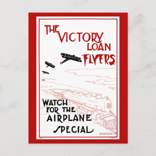  vliegtuigen van patriottische vliegtuigen, vliegt briefkaart (Voorkant)