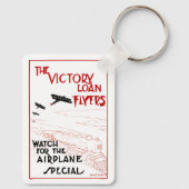 vliegtuigen van patriottische vliegtuigen, vliegt sleutelhanger (Achterkant)