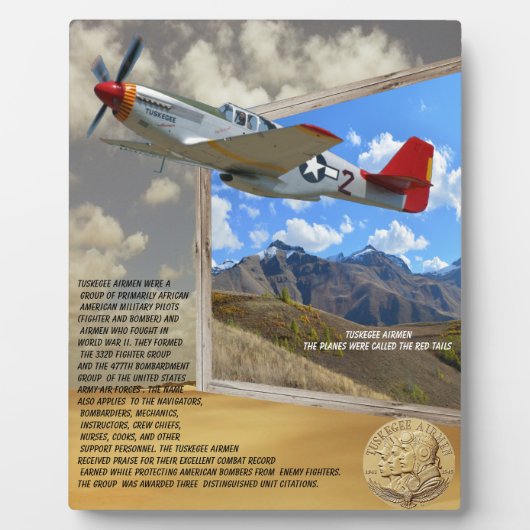 VLIEGTUIGEN VAN TUSKEGEE DIE UIT AFBEELDING VLIEGE FOTOPLAAT (Voorkant)