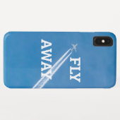 Vliegtuigen vliegen in de blauwe lucht Case-Mate iPhone case (Achterkant (horizontaal))