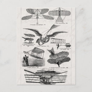  Vliegtuigen Vliegtuigen Retrovliegtuigen Briefkaart