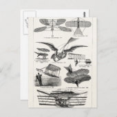  Vliegtuigen Vliegtuigen Retrovliegtuigen Briefkaart (Voorkant / Achterkant)