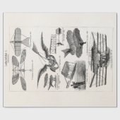 Vliegtuigen Vliegtuigen Retrovliegtuigen Cadeaupapier (Vlak)