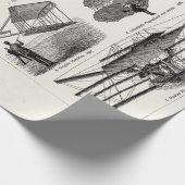 Vliegtuigen Vliegtuigen Retrovliegtuigen Cadeaupapier (Hoek)