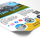 Vliegtuigen voor de makelaar in onroerend goed, op poster (Hoek)