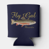 Vliegtuigen voor de visserij op forel blikjeskoeler (Achterkant)