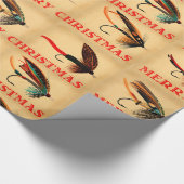 Vliegtuigen voor de visserij op vliegen en prettig cadeaupapier (Hoek)