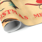 Vliegtuigen voor de visserij op vliegen en prettig cadeaupapier (Rol Hoek)