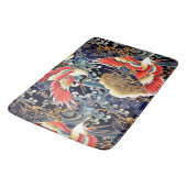 VLIEGTUIGEN, WAVES, SPRINGSTROMEN Japanse Floral Badmat (Gekanteld)