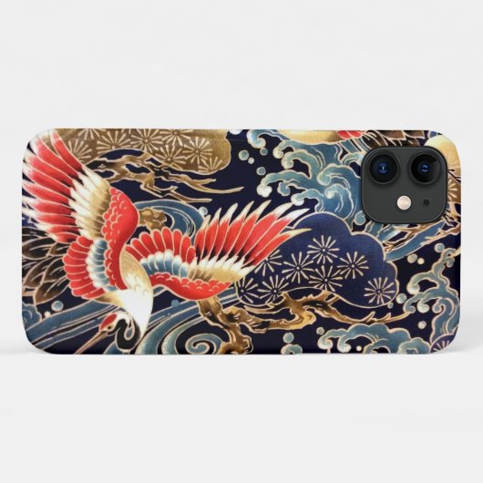 VLIEGTUIGEN, WAVES, SPRINGSTROMEN Japanse Floral Case-Mate iPhone Case (Achterkant (horizontaal))