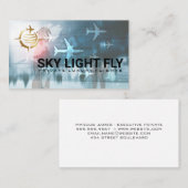 Vliegtuigen | WERELDBOL WERELDKAART Visitekaartje (Voorkant / Achterkant)