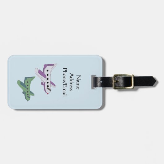 Vliegtuigen zo vlieg ik bagagelabel (Voorkant horizontaal)