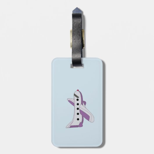 Vliegtuigen zo vlieg ik bagagelabel (Achterkant verticaal)