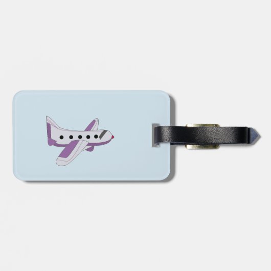 Vliegtuigen zo vlieg ik bagagelabel (Achterkant horizontaal)