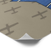 Vliegtuigervaring Poster (Hoek)