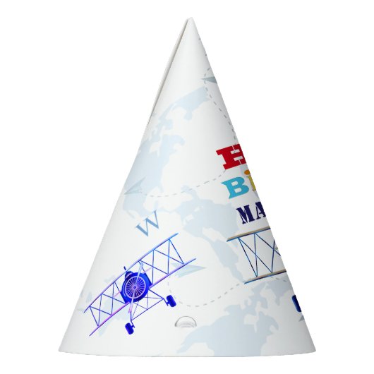  vliegtuigexploitant Birthday Feesthoedjes (Links)