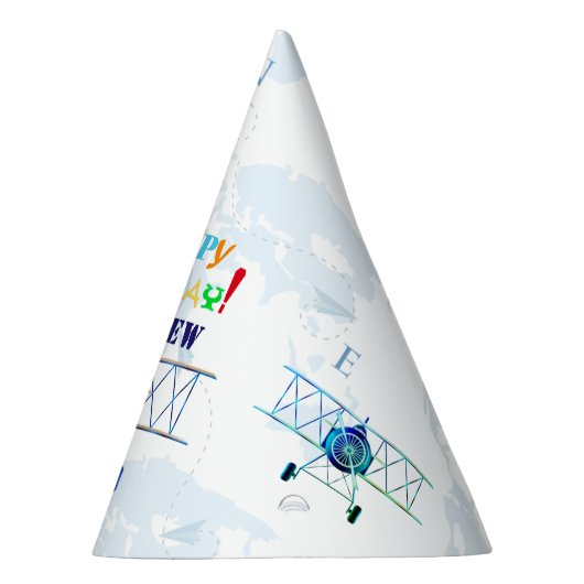  vliegtuigexploitant Birthday Feesthoedjes (Rechts)