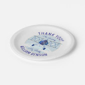 vliegtuigexploitant Birthday Papieren Bordje (Gekanteld)