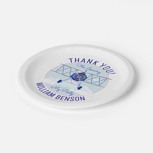  vliegtuigexploitant Birthday Papieren Bordje (Gekanteld)