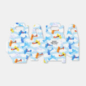 vliegtuigexploitant Birthday Party Bedankdoosjes (Uitgevouwen)