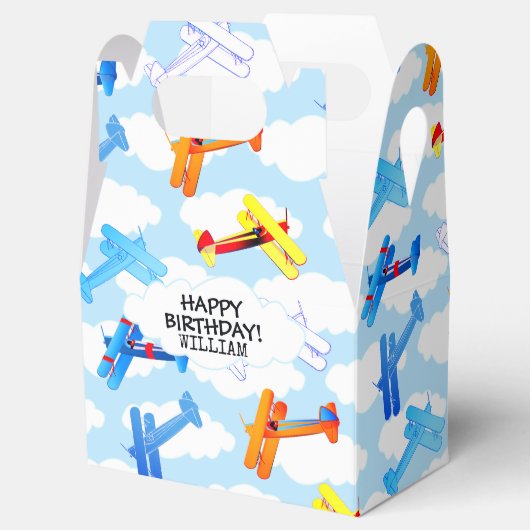 vliegtuigexploitant Birthday Party Bedankdoosjes (Geopend)