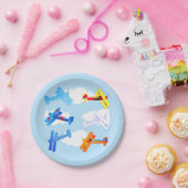  vliegtuigexploitant Birthday Party Papieren Bordje (Feest)