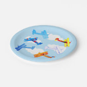  vliegtuigexploitant Birthday Party Papieren Bordje (Gekanteld)
