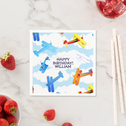  vliegtuigexploitant Birthday Party Servet (Insitu)