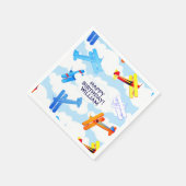 vliegtuigexploitant Birthday Party Servet (Hoek)