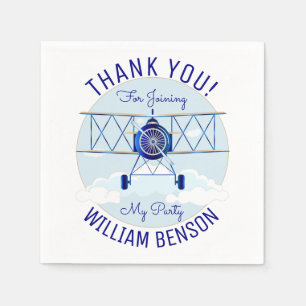  vliegtuigexploitant Birthday Party Servet