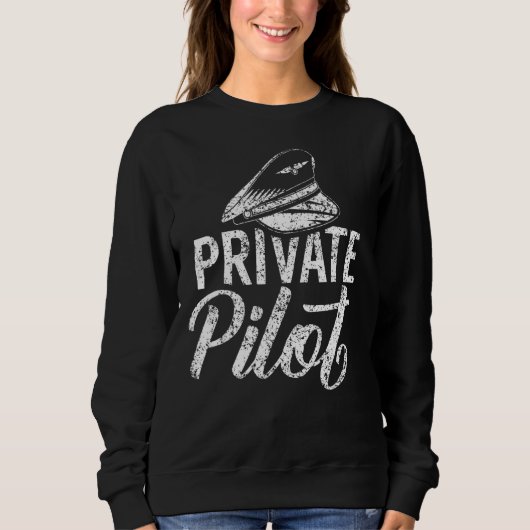 Vliegtuigexploitant voor privépiloten trui (Voorkant)