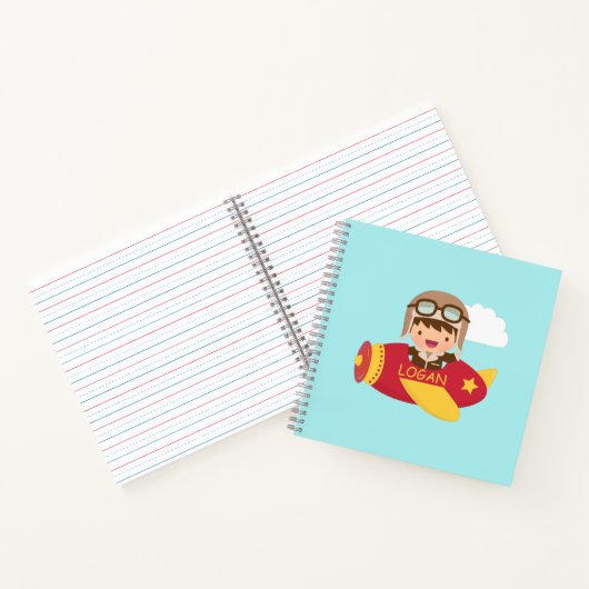 Vliegtuigexploitanten met klautervlucht, speciaal  notitieboek (Binnen)